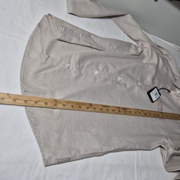 Armani Exchange Men’ Shirt Size L  Printed Button Up Long Sleeve  Beige (01) - Picture 7 of 10